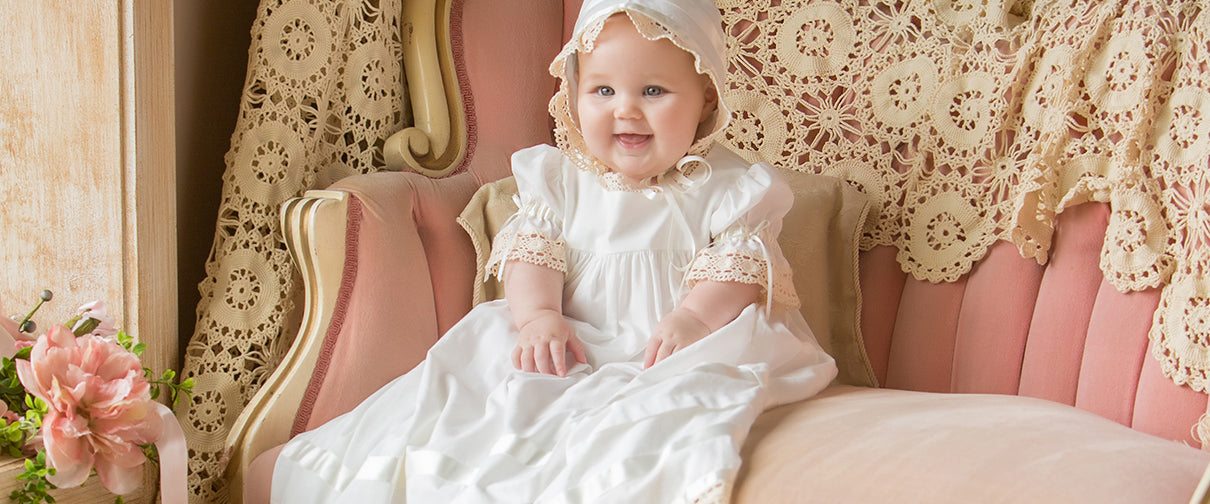 Christening gown, Silk Christening gown girl, Christening gown baby gi |  Caremour